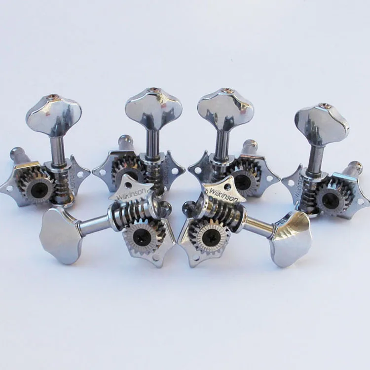 WJ 28N Vintage Chrome Open Gear Butterbean Guitar Tuners Machine Head Guitar Parts Gear Ratio