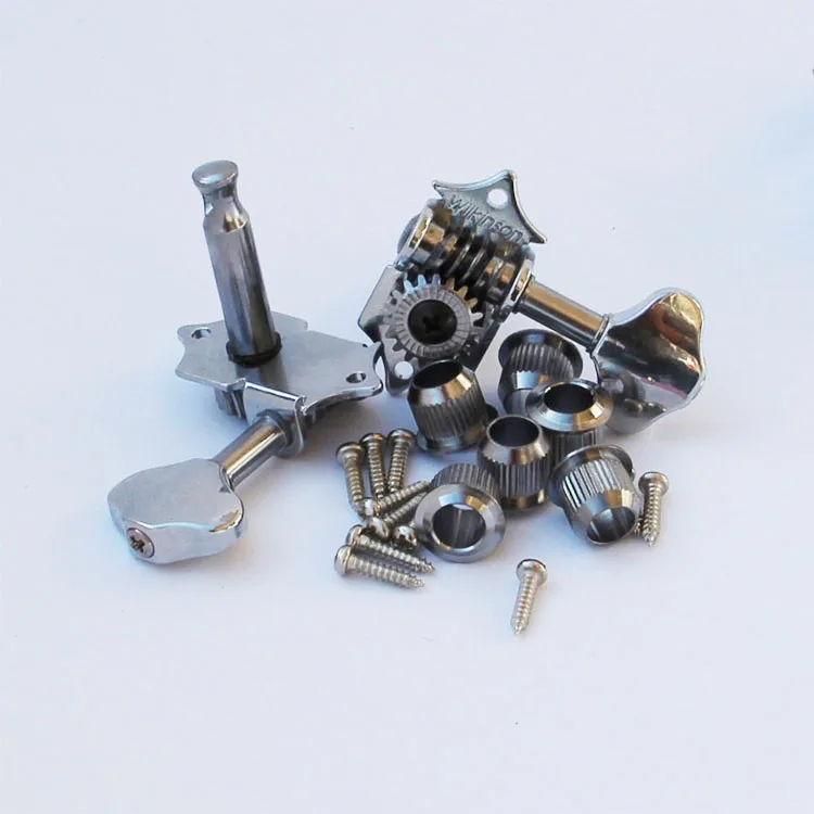WJ 28N Vintage Chrome Open Gear Butterbean Guitar Tuners Machine Head Guitar Parts Gear Ratio