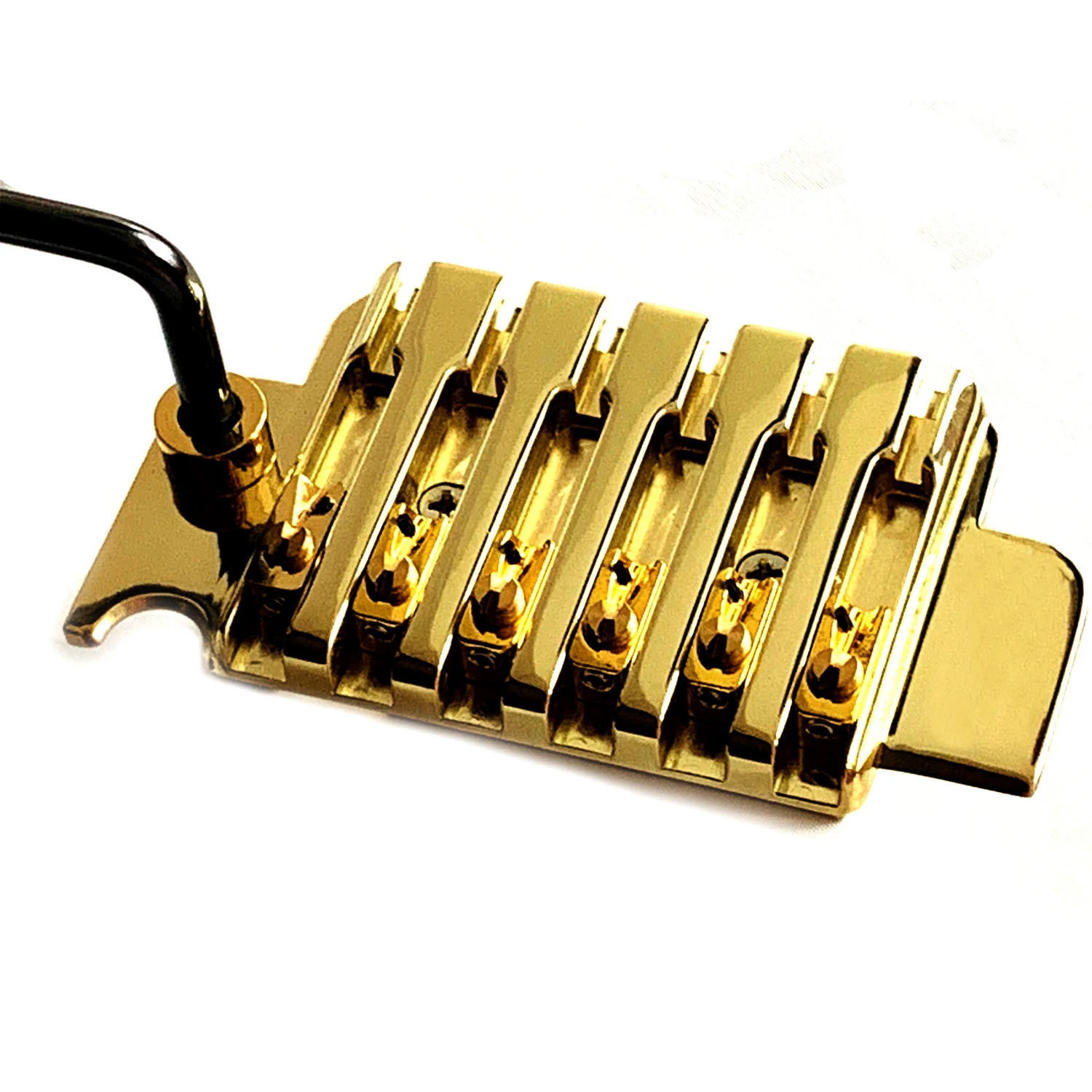 Non locking Tremolo Bridge in Gold with brass block and brass saddle