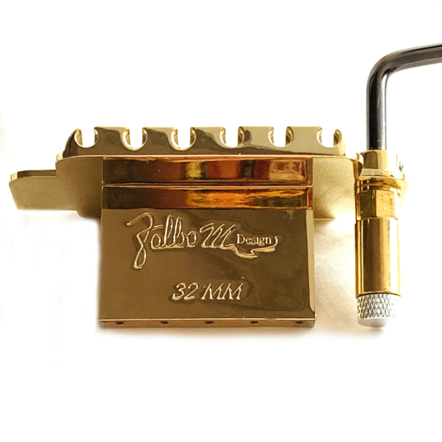 Non locking Tremolo Bridge in Gold with brass block and brass saddle