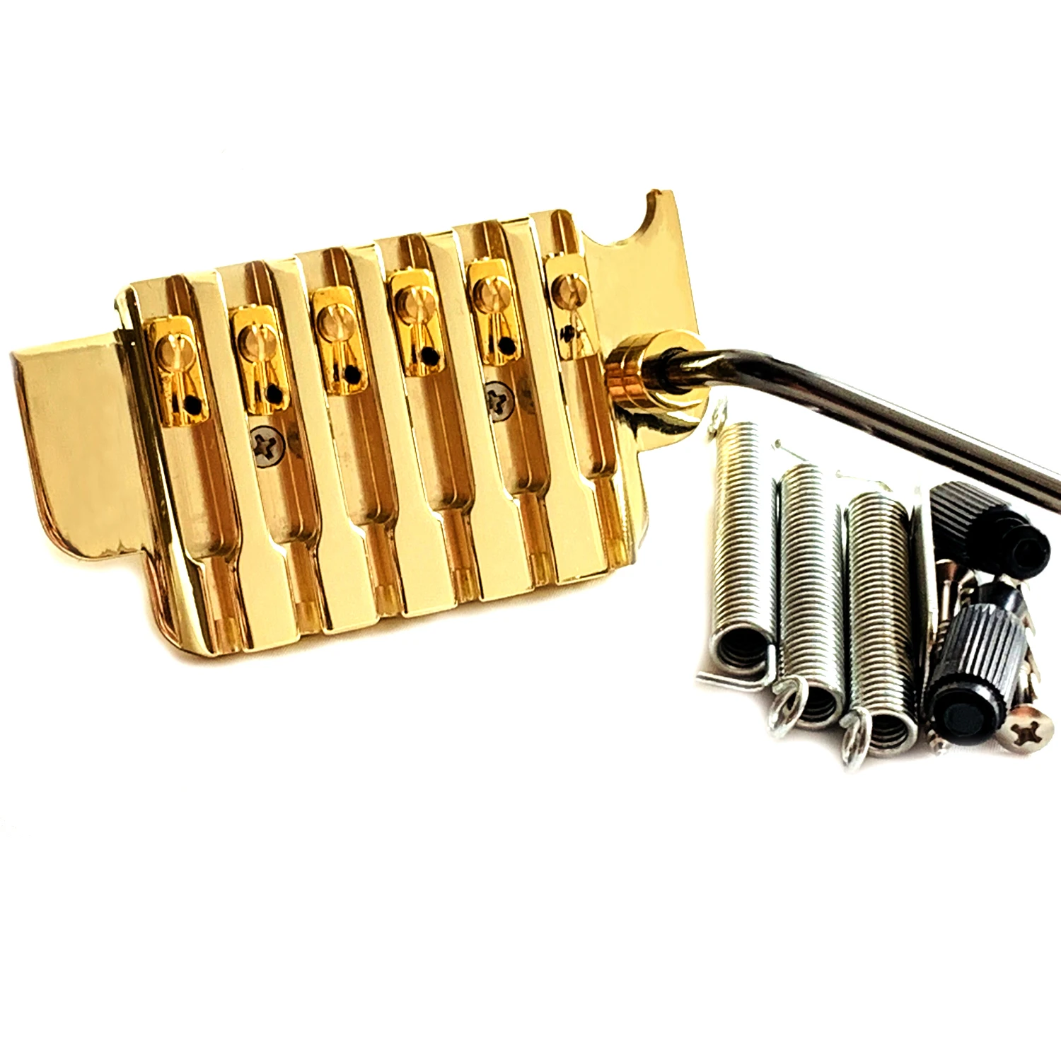 Non locking Tremolo Bridge in Gold with brass block and brass saddle