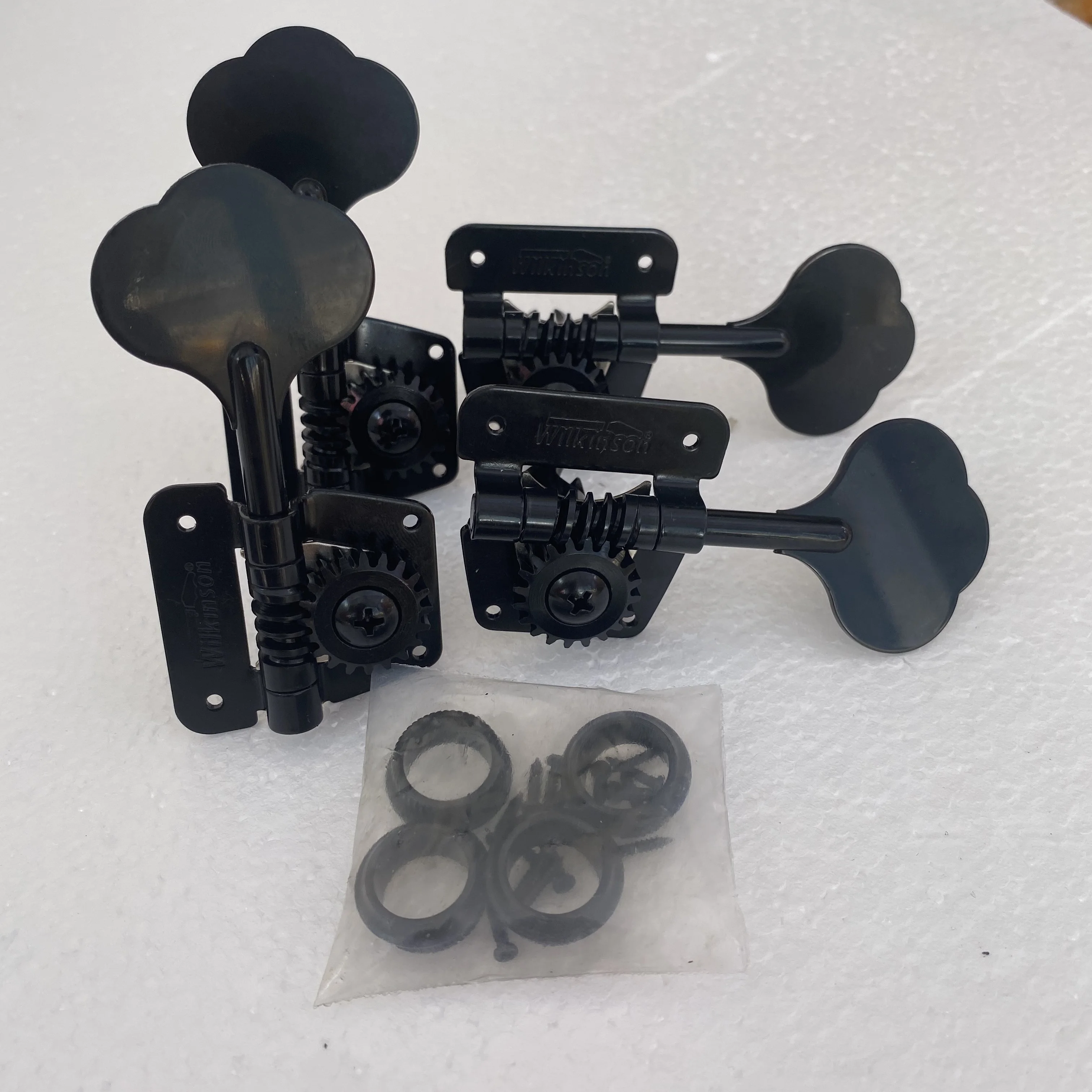 Open Frame Bass Hand Machine Heads Tuners Wilkinson Tuning Peg Black for bass WJBL 200 from korea