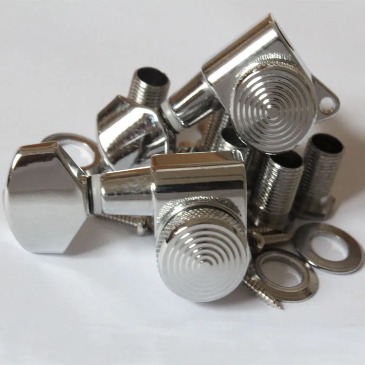 Wilkinson 6L Chrome Left Hand Guitar Locking Tuners JN 07 SP Lock 