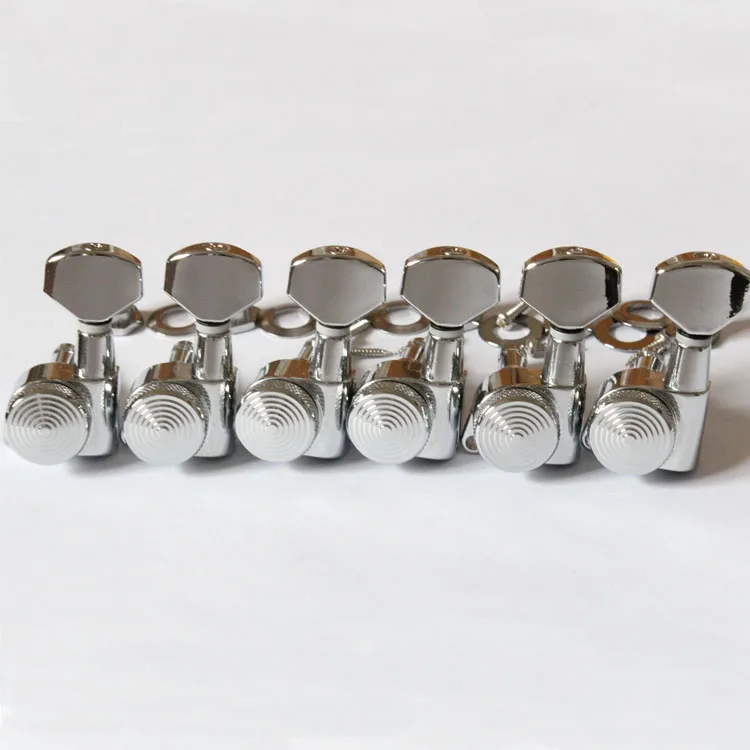 Wilkinson 6L Chrome Left Hand Guitar Locking Tuners JN 07 SP Lock 