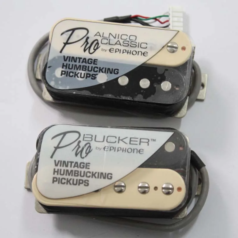 1 Set ProBucker Alnico Electric Guitar zebra Humbucker Pickups with Pro Wiring Harness For EPI