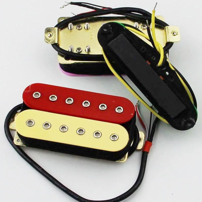 One set vintage open humbucker pickups for different color