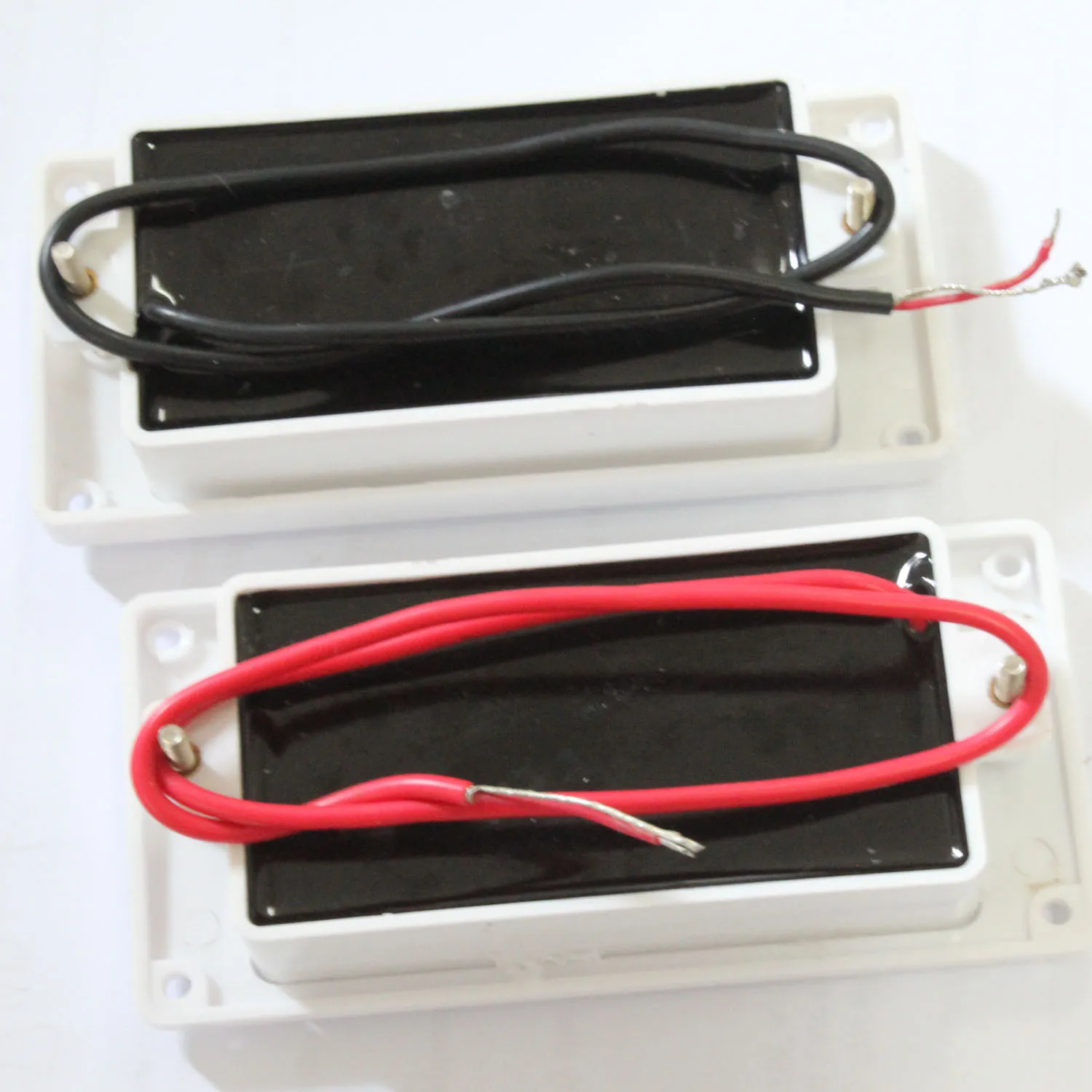 One Set White Bridge Neck Guitar Pickup 